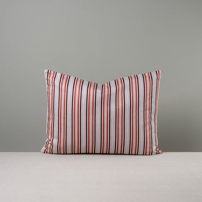 Rectangle Lollop Cushion in Slow Lane Cotton Linen, Berry