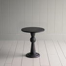  Anecdote Round Pedestal Table, Coal Black - Nicola Harding 