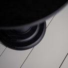  Anecdote Pedestal Table, Coal Black, Foot Base Closeup - Nicola Harding 