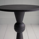  Anecdote Pedestal Table, Coal Black Closeup - Nicola Harding 