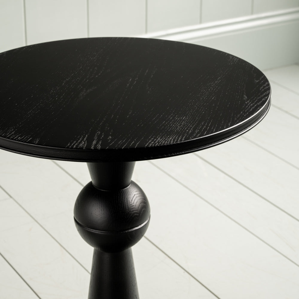  Anecdote Pedestal Table, Coal Black 