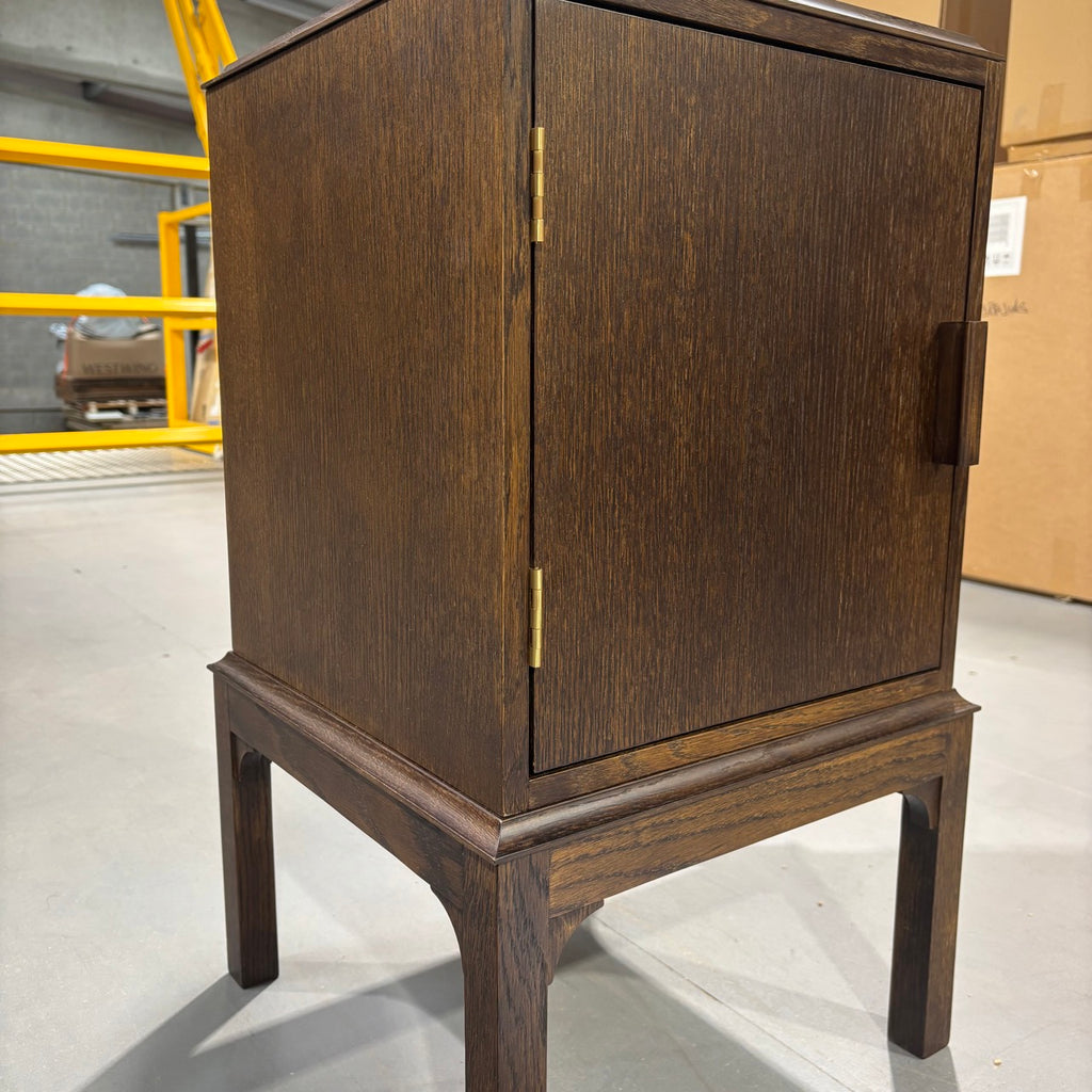  End-of-the-Line - Bits and Bobs Bedside Table, Antique Oak, Left Hand Side 