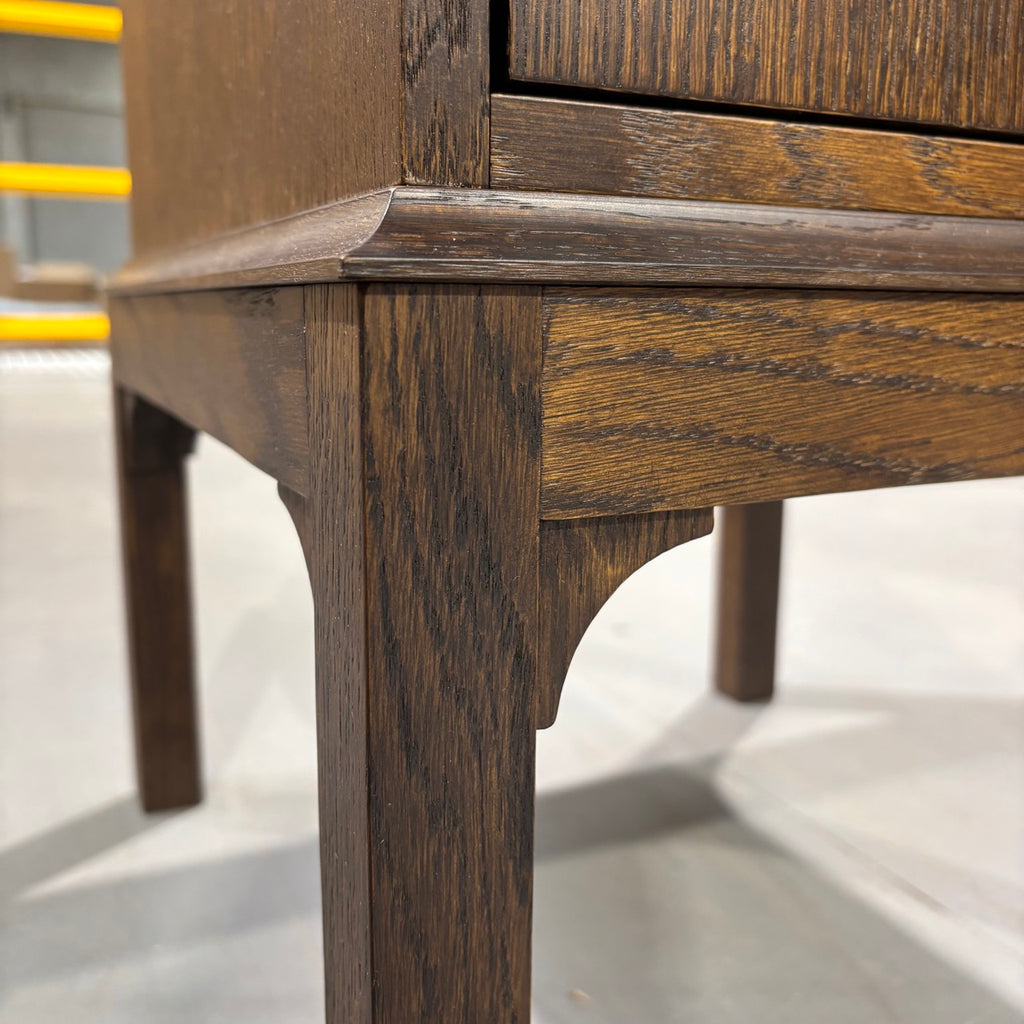  End-of-the-Line - Bits and Bobs Bedside Table, Antique Oak, Left Hand Side 