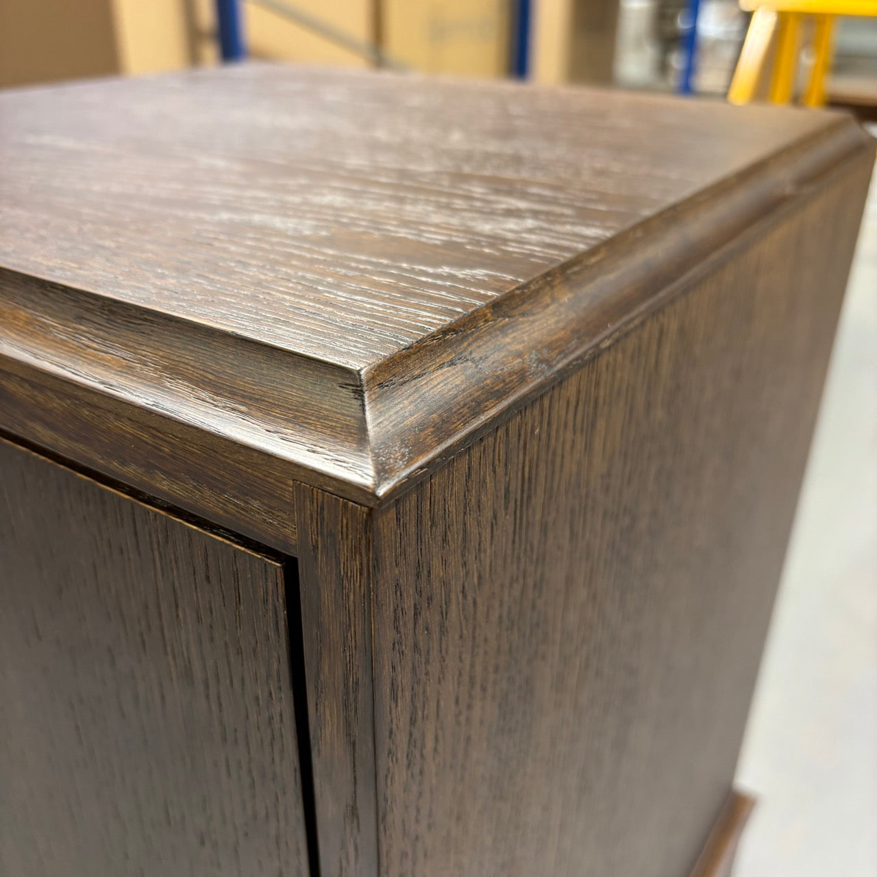  End-of-the-Line - Bits and Bobs Bedside Table, Antique Oak, Left Hand Side 