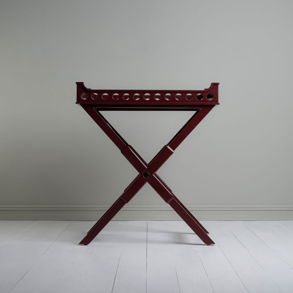  Wooden Side Table Cherry Red 