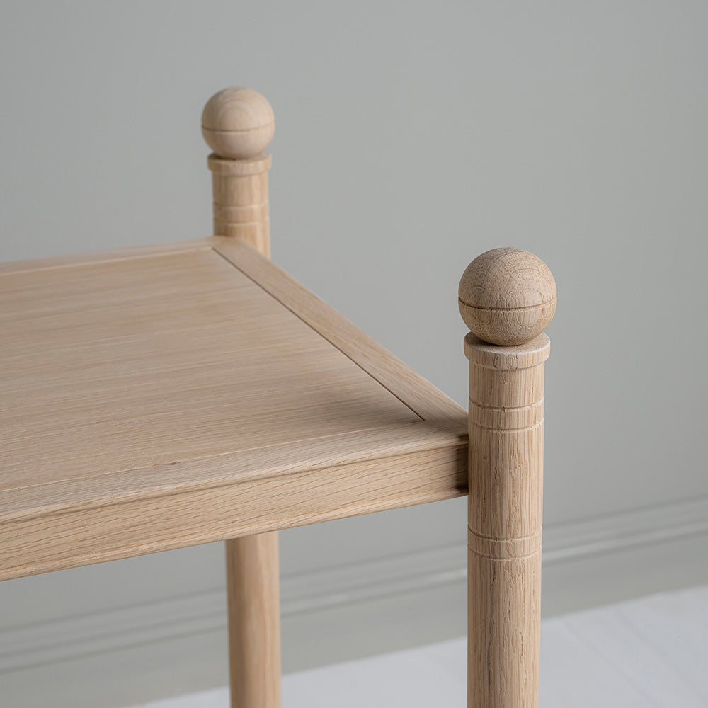  Revive Side Table, Oiled Oak, Frame Design Closeup - NiX 