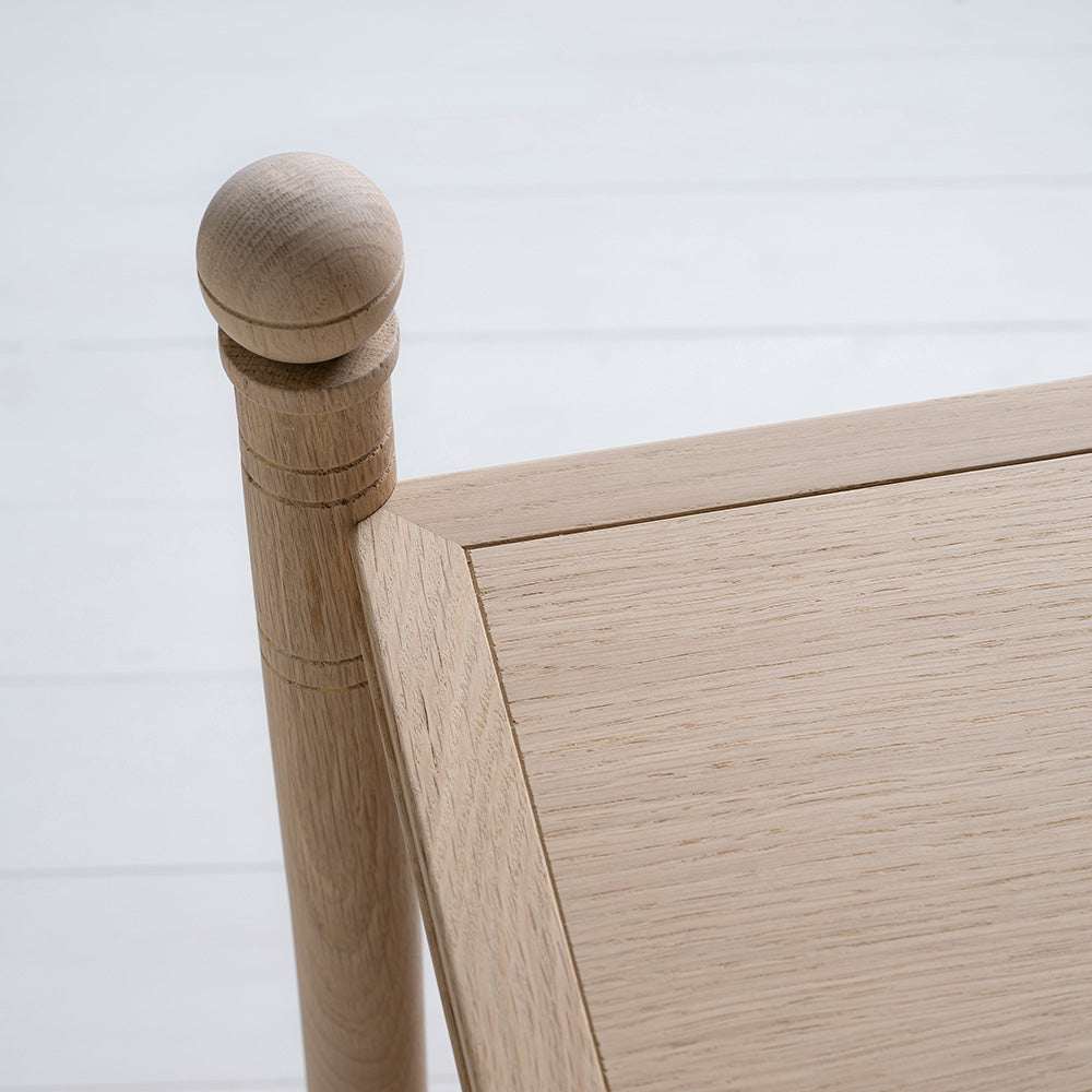  Revive Side Table, Oiled Oak, Edge Design Closeup - NiX 