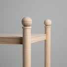  Revive Side Table, Oiled Oak, Closeup Side View - By NiX 
