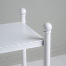  Leg Design Closeup of Revive White Side Table - By NiX 