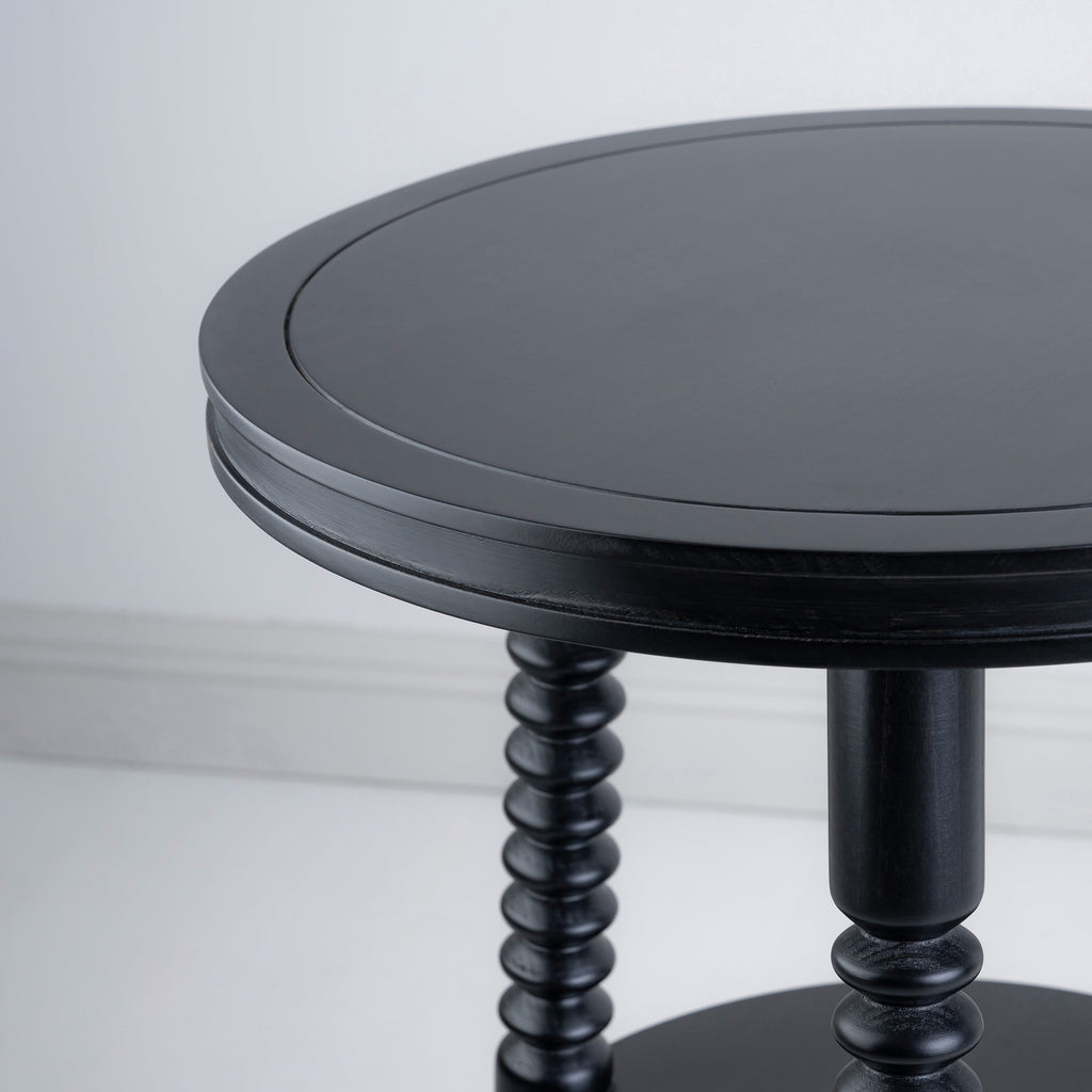  Spindle Side Table, Carbon Black 