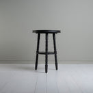  Spindle Side Table, Carbon Black, Front View - NiX 