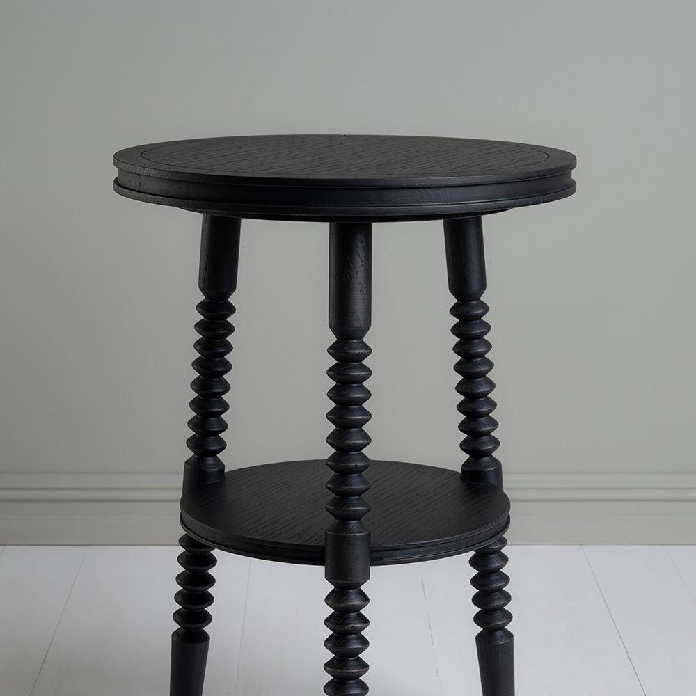  Spindle Side Table, Carbon Black 