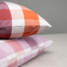  2 Square Cushion in Cotton, Berry on top of each other - By NiX 