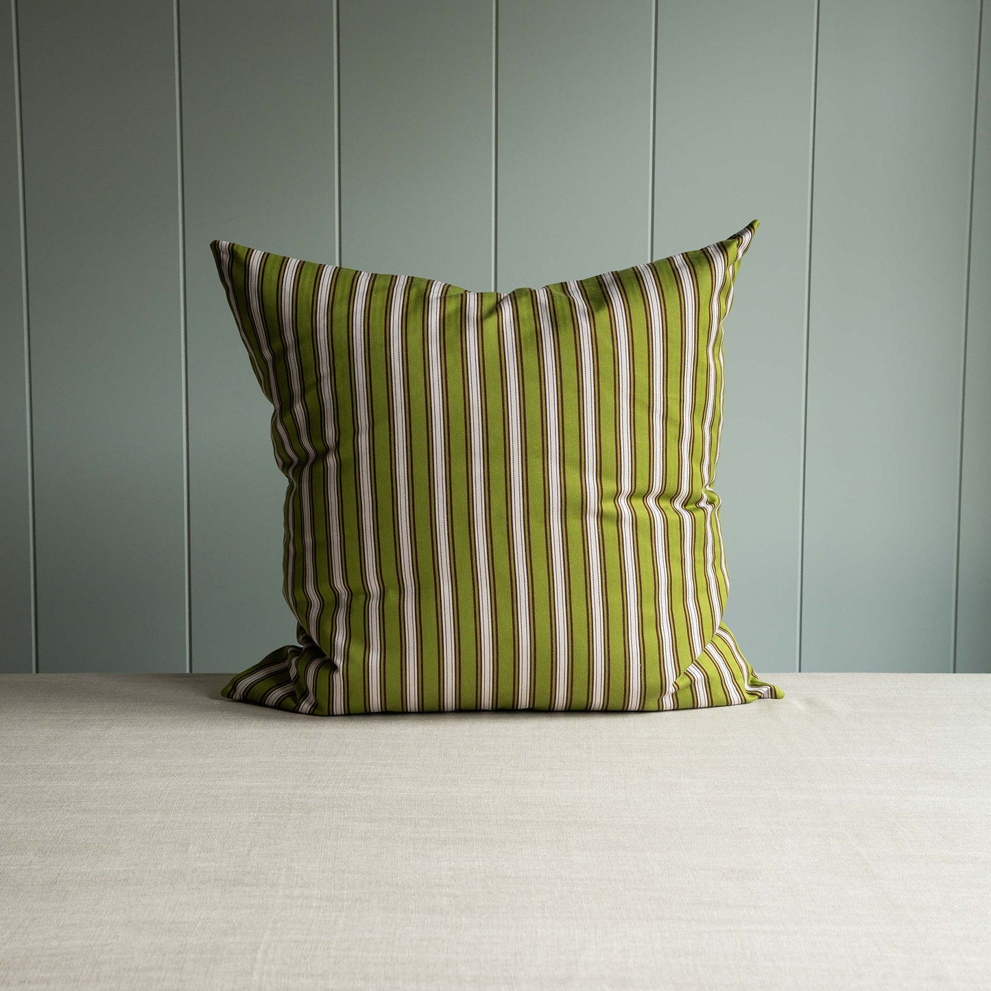 Square Kip Cushion in Colonnade Cotton, Green Wine