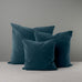 image of Square Kip Cushion in Intelligent Velvet, Aegean