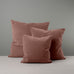 image of Square Kip Cushion in Intelligent Velvet, Dusky Pink