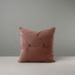 Square Kip Cushion in Intelligent Velvet, Dusky Pink
