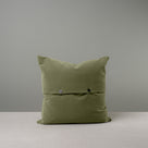  Back Side of Large Square Cushion in Green Velvet With 2 Buttons - NiX 
