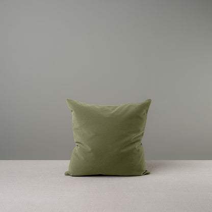 Square Kip Cushion in Intelligent Velvet, Green Tea