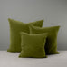 image of Square Kip Cushion in Intelligent Velvet, Lawn
