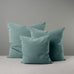 image of Square Kip Cushion in Intelligent Velvet, Mineral