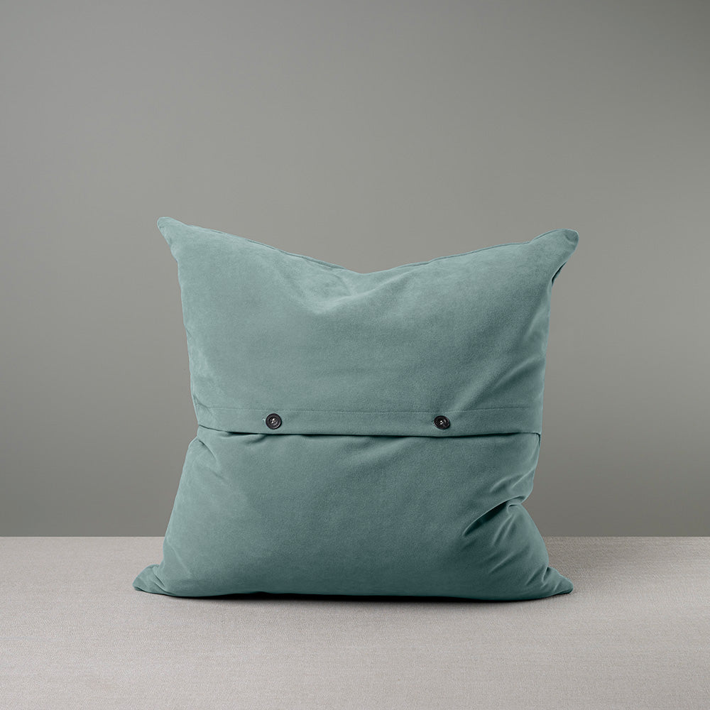  Square Kip Cushion in Intelligent Velvet, Mineral 