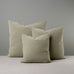 image of Square Kip Cushion in Intelligent Velvet, Moonstone