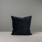  Front Side of Large Square Cushion in Black Velvet - By NiX 