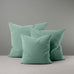 image of Square Kip Cushion in Intelligent Velvet, Sea Mist