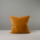  Front Side of Large Square Cushion in Orange(Spice) Velvet - NiX By Nicola Harding & Co. 
