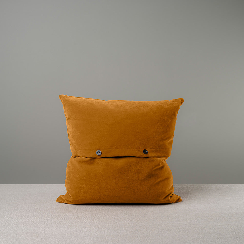 Square Kip Cushion in Intelligent Velvet, Spice 