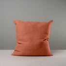 Large size Square Kip Cushion in Laidback Linen, Cayenne 