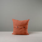  Small Size Square Kip Cushion in Laidback Linen, Cayenne 