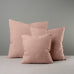 image of Square Kip Cushion in Laidback Linen, Dusky Pink