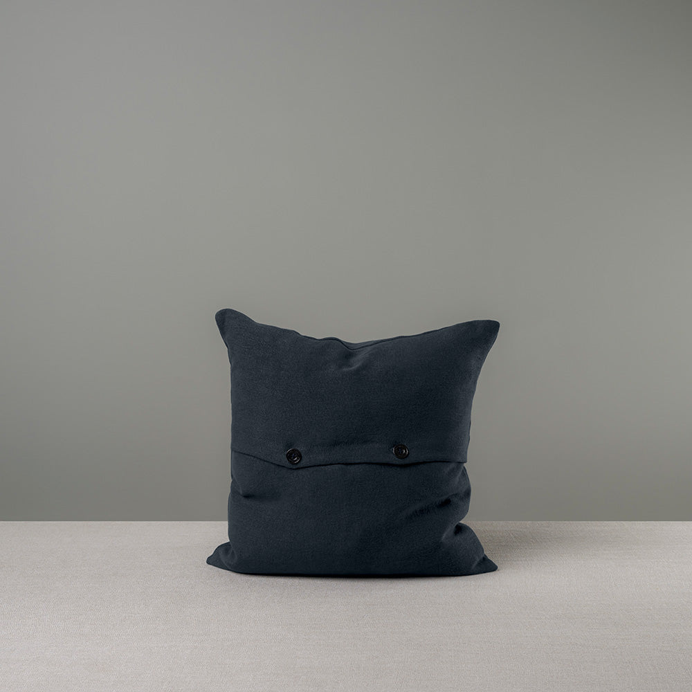 Square Kip Cushion in Laidback Linen, Midnight