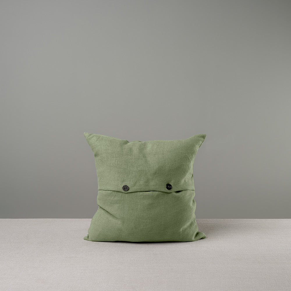 Square Kip Cushion in Laidback Linen, Moss