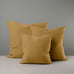 image of Square Kip Cushion in Laidback Linen, Ochre