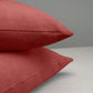 Square Kip Cushion in Laidback Linen, Rouge