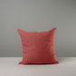 Square Kip Cushion in Laidback Linen, Rouge