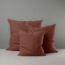 image of Square Kip Cushion in Laidback Linen, Sweet Briar