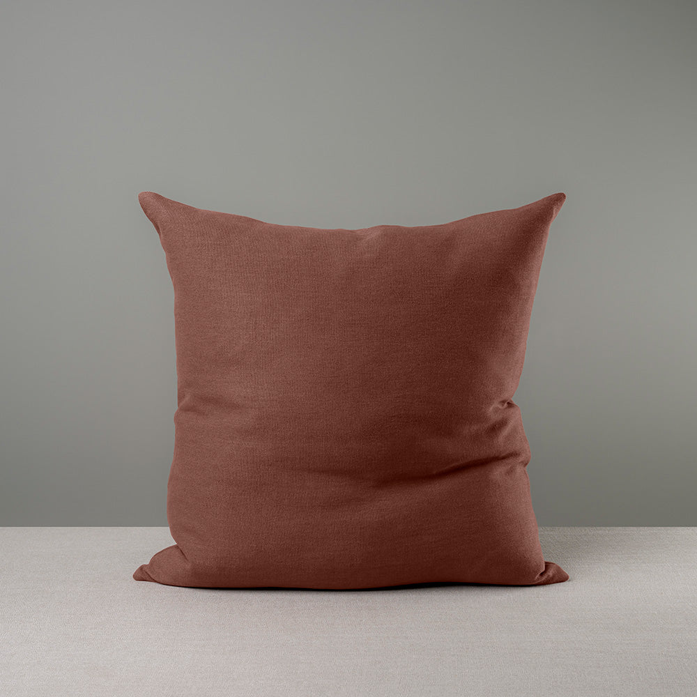 Square Kip Cushion in Laidback Linen, Sweet Briar