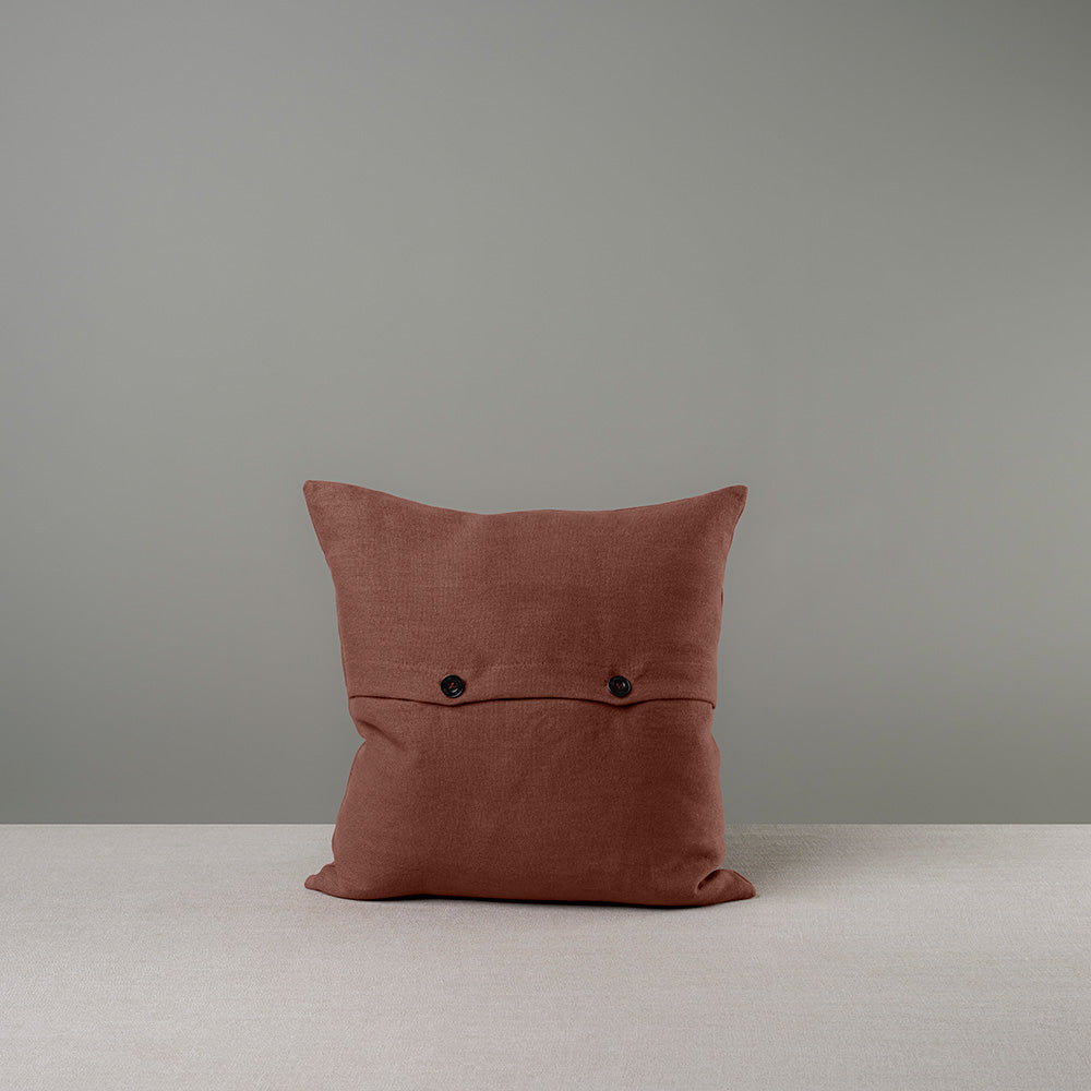 Square Kip Cushion in Laidback Linen, Sweet Briar