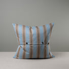  Back Side of Extra Large Square Cushion in Cotton, Blue With 2 Buttons 