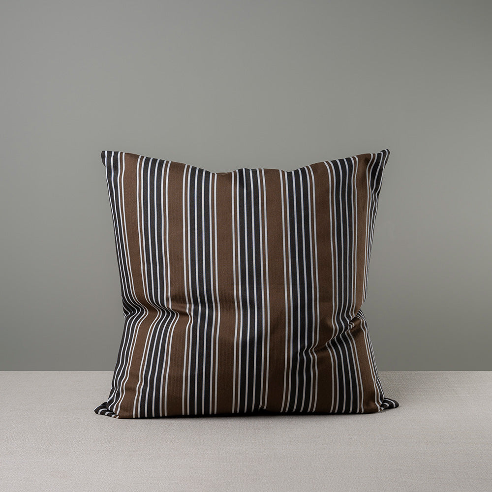  Square Kip Cushion in Regatta Cotton, Charcoal 