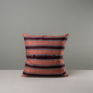  Back Side of Large Square Kip Cushion in Regatta Cotton, Flame With 2 Buttons - NiX 