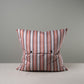 Square Kip Cushion in Slow Lane Cotton Linen, Berry