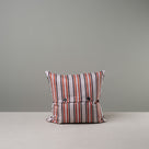  Back Side of Medium Square Kip Cushion in Berry Cotton Linen - By NiX 