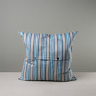  Back Side of Extra Large Square Cushion in Blue Cotton Linen - NiX 