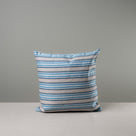  Front Side of Large Square Cushion in Blue Cotton Linen - NiX 