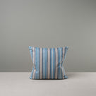  Front Side of Medium Square Cushion in Blue Cotton Linen - By NiX 